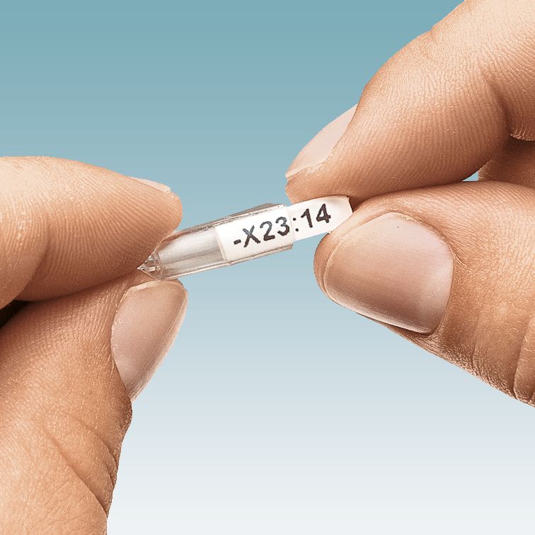 1169312 Phoenix Contact Black on White Label Printer Tape, 5.5 m Length, 8 mm Width, 5.5 m Label Length, 3 mm Label Width