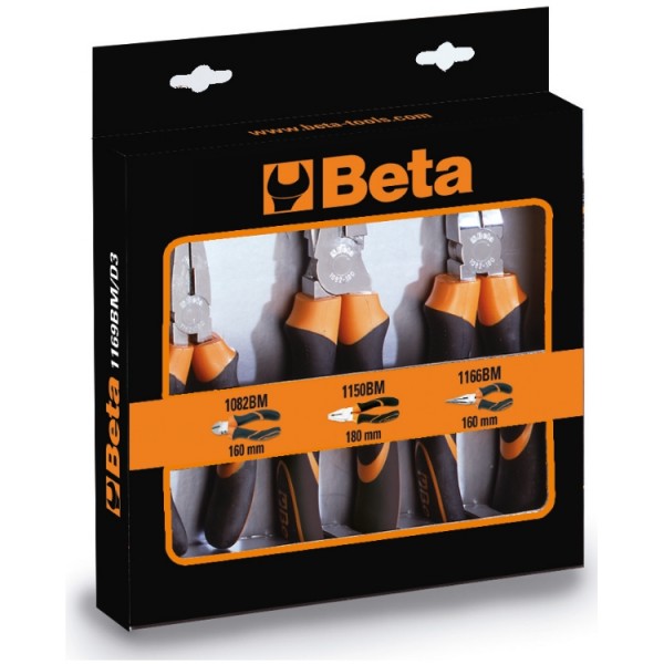 BETA 1169BM/D3 3-Piece Plier Plier Set