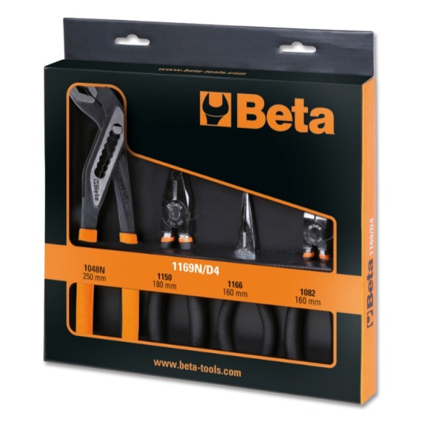 BETA 1169N/D4 4-Piece Plier Plier Set