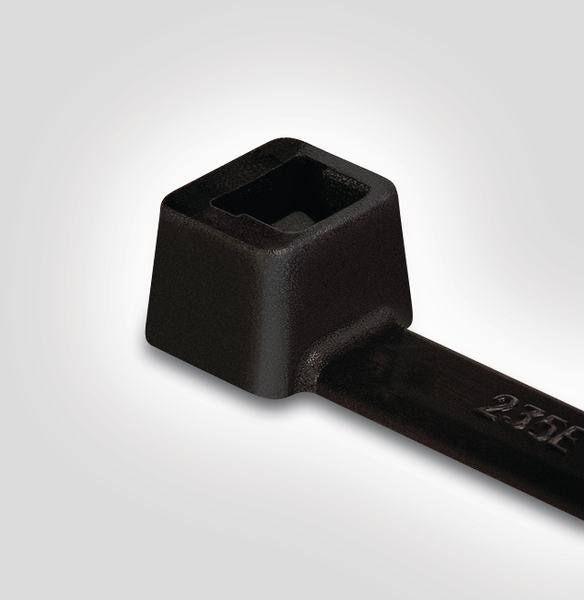 HellermannTyton Cable Tie, Releasable, 210 mm x 4.7mm, Black Polyamide 66