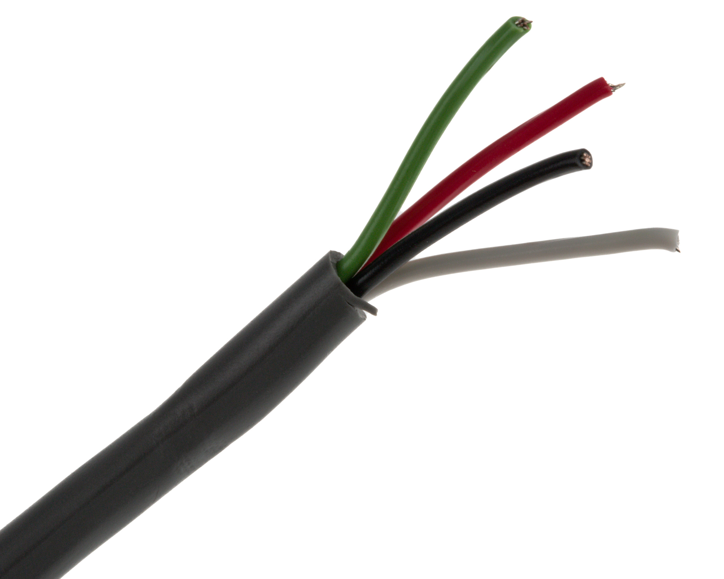 1174c-sl005 Alpha Wire Alpha Essentials Communication & Control Control Cable, 4 Cores, 0.35mm² 22 AWG, Unscreened, 30 m, Grey