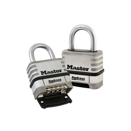 Master Lock Combination Padlock Stainless Steel Combination Padlock, 8 mm Shackle