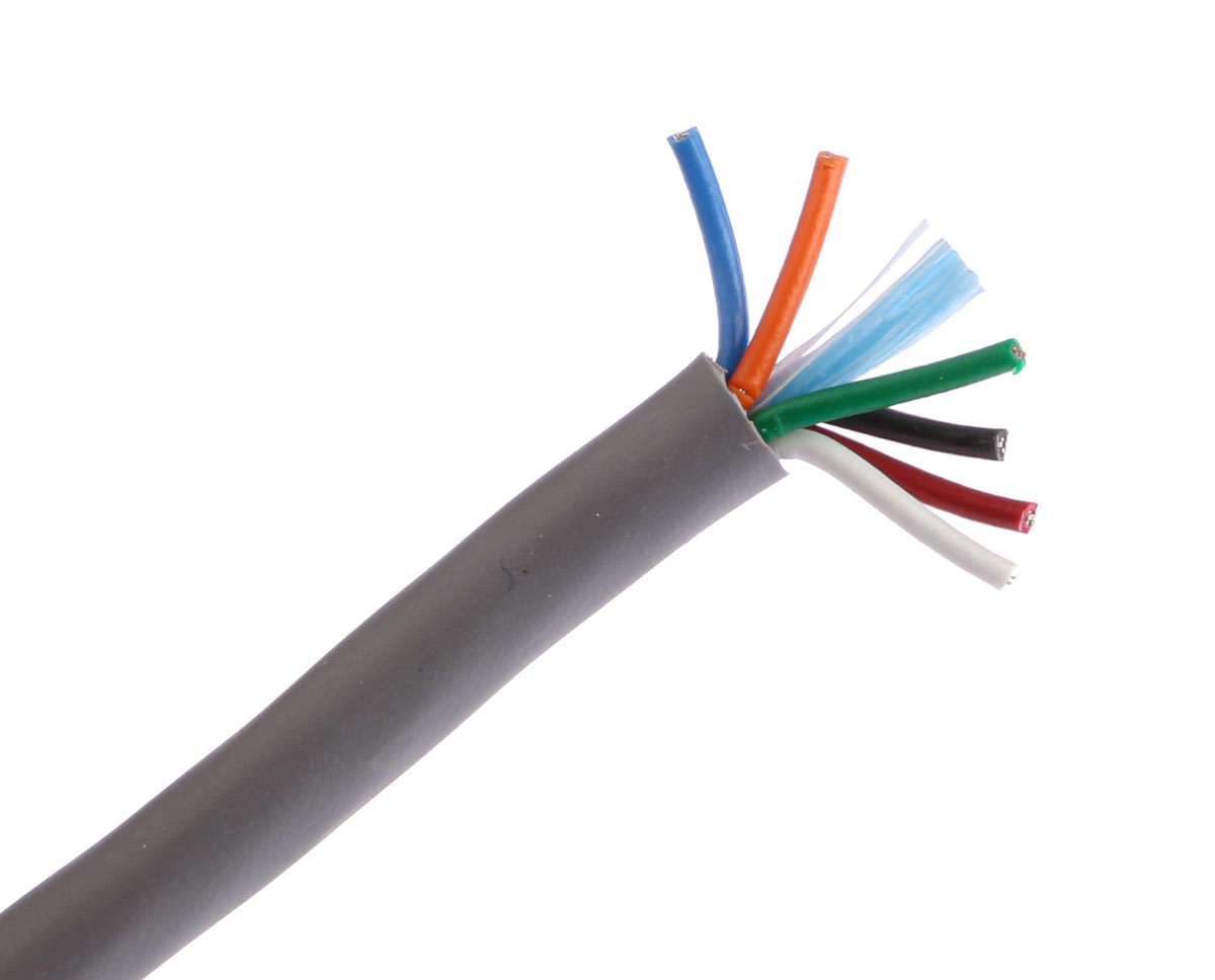 Alpha Wire Alpha Essentials Communication & Control Control Cable, 6 Cores, 0.35mm² 22 AWG, Unscreened, 30 m, Grey
