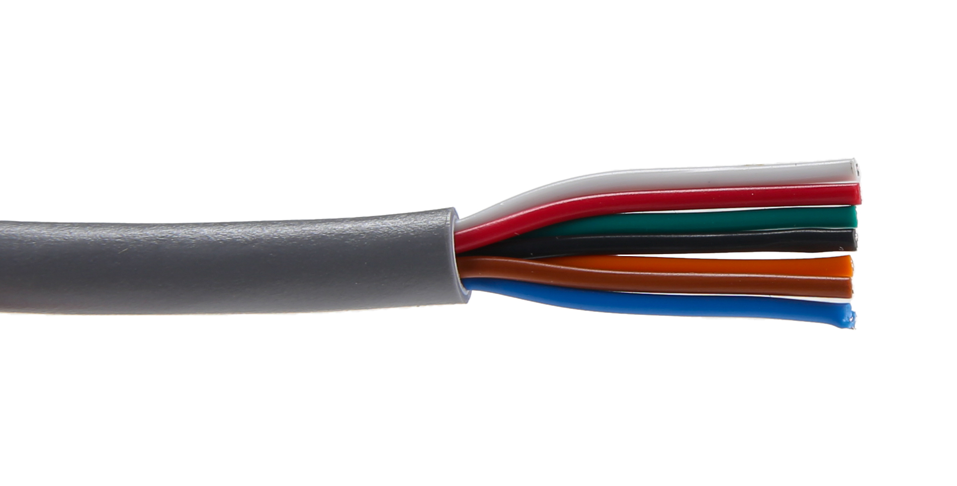Alpha Wire Alpha Essentials Communication & Control Control Cable, 7 Cores, 0.35mm² 22 AWG, Unscreened, 30 m, Grey