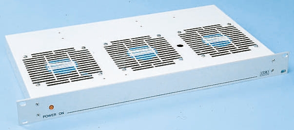 RS PRO 6 Fan Ball Rack Mount Fan Tray, 1 U