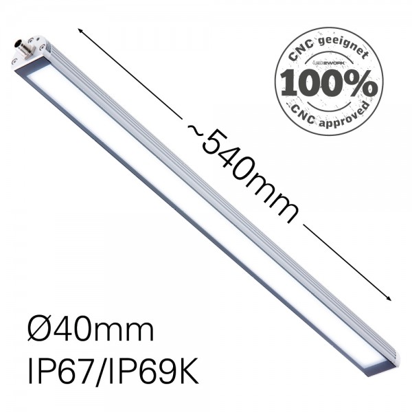 118310-02 LED2WORK 118310 LED Machine Light, 13 W, 24V dc, IP69K, IP67, 540 mm