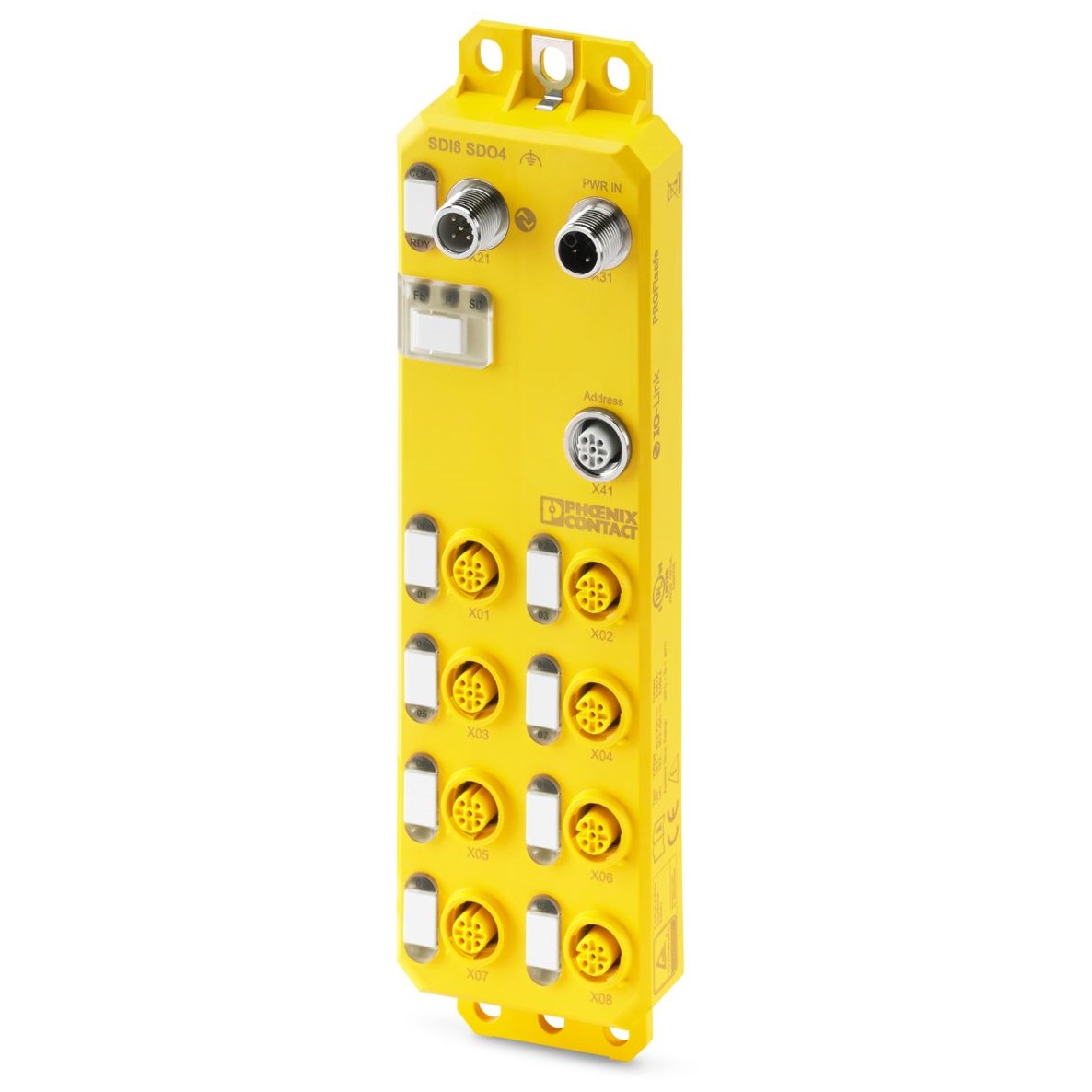 Phoenix Contact AXL E IOL SDI8 SDO4 2A M12 L Series Safety Module, 4 Outputs, 24V dc