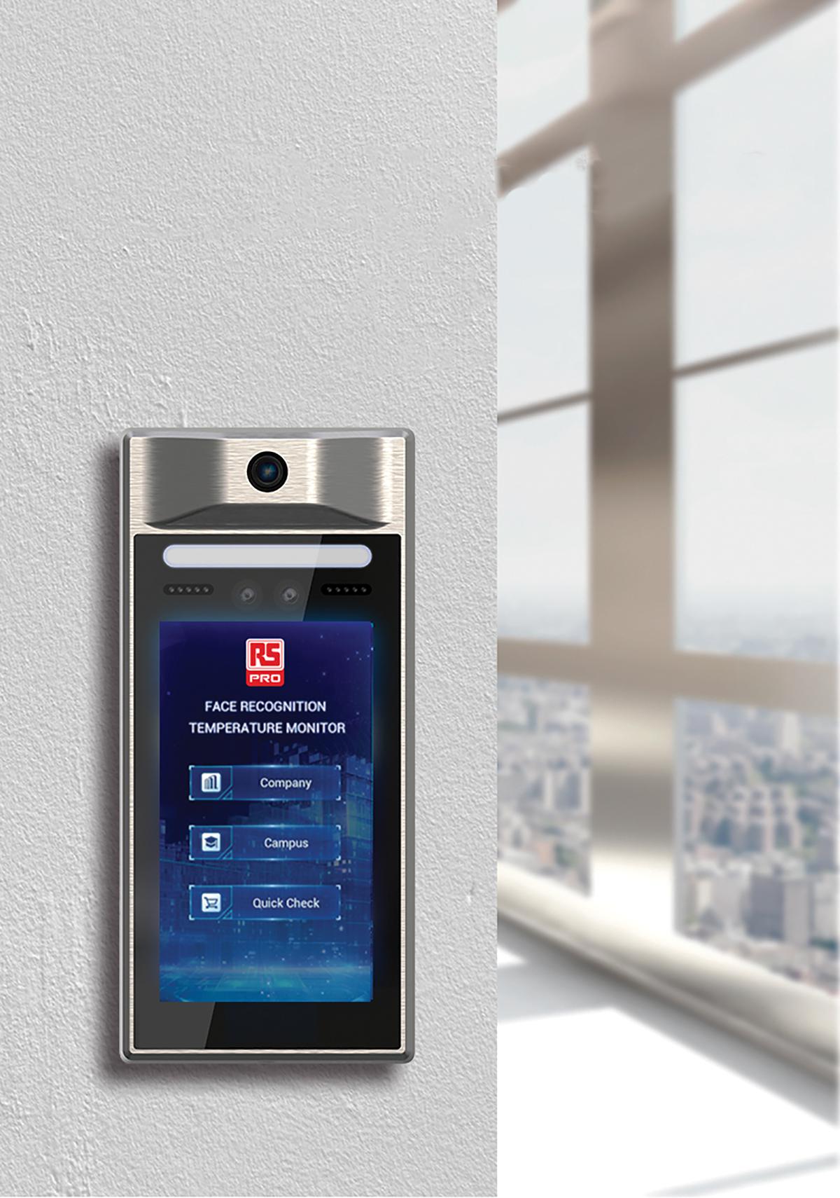 202-0774 RS PRO Door Entry including Facial Recognition with Infrared Thermometer