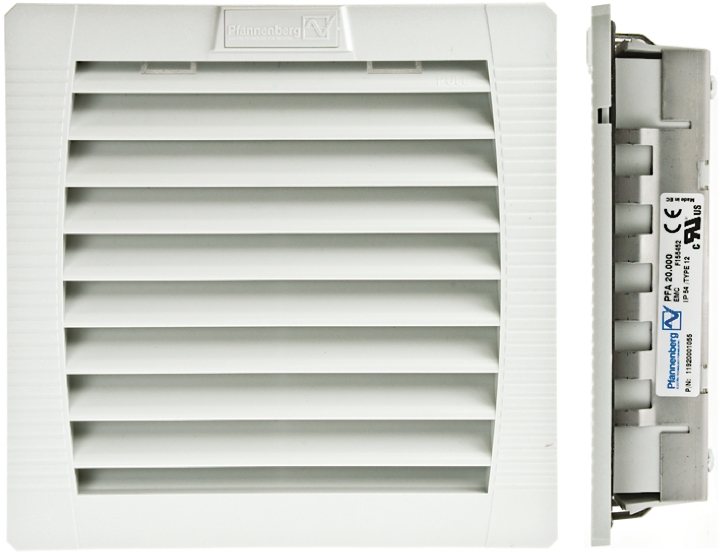 Pfannenberg 4th Generation Series Fan Filter for 127 x 127 mm Fans, Fabric Filter, Thermoplastic Frame, 145 mm