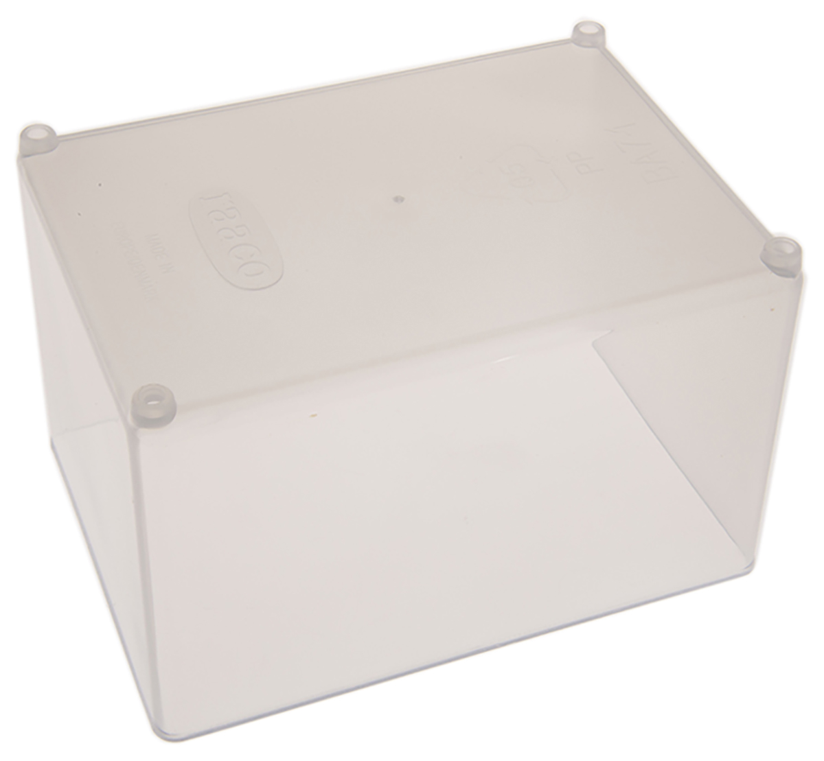 119306 Raaco Transparent Polypropylene Compartment Box, 69 mm x 79mm x 109 mm