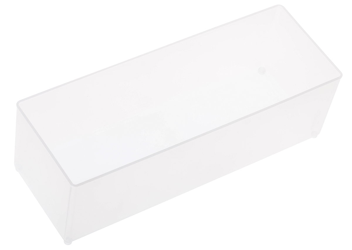 Raaco Transparent Polypropylene Compartment Box, 69 mm x 79mm x 218 mm