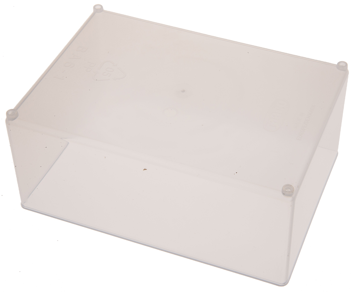 119320 Raaco 1 Cell Transparent Polypropylene Compartment Box, 69 mm x 109mm x 157 mm