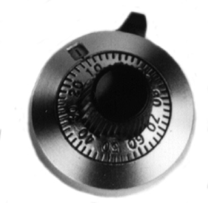 Vishay Potentiometer Knob 25.4 mm, 11A11B10 8 in, Silver