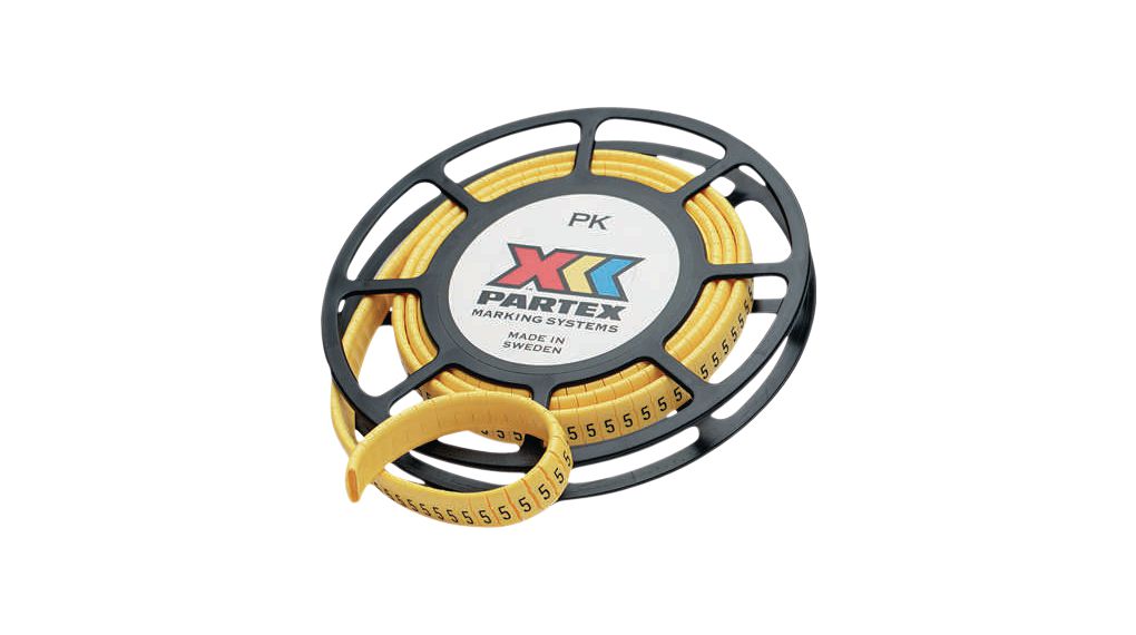 Partex Marking Systems PK Cable Marker, Yellow, PK+20004SV40.0