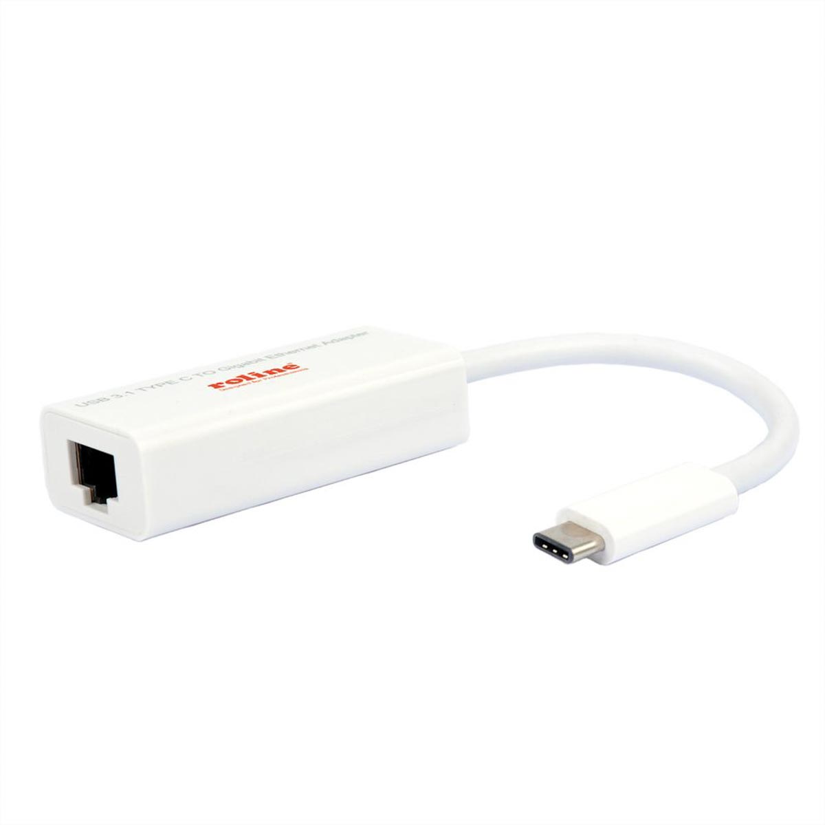 Roline USB Network Adapter USB 3.1, USB 3.2 White