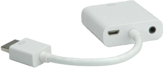 12033114-10 Roline Straight AV Adapter HDMI Male HDMI Female VGA