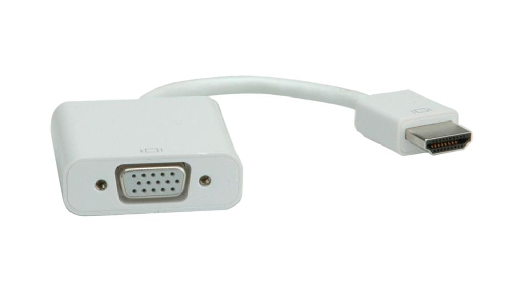 Roline  1 port HDMI to VGA  Video Converter 150 mm Length 1920 x 1080 pixel Maximum Resolution