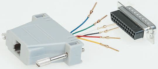 Roline D-Sub Adapter 25-Way D-Sub to Male Male RJ45 Female Female