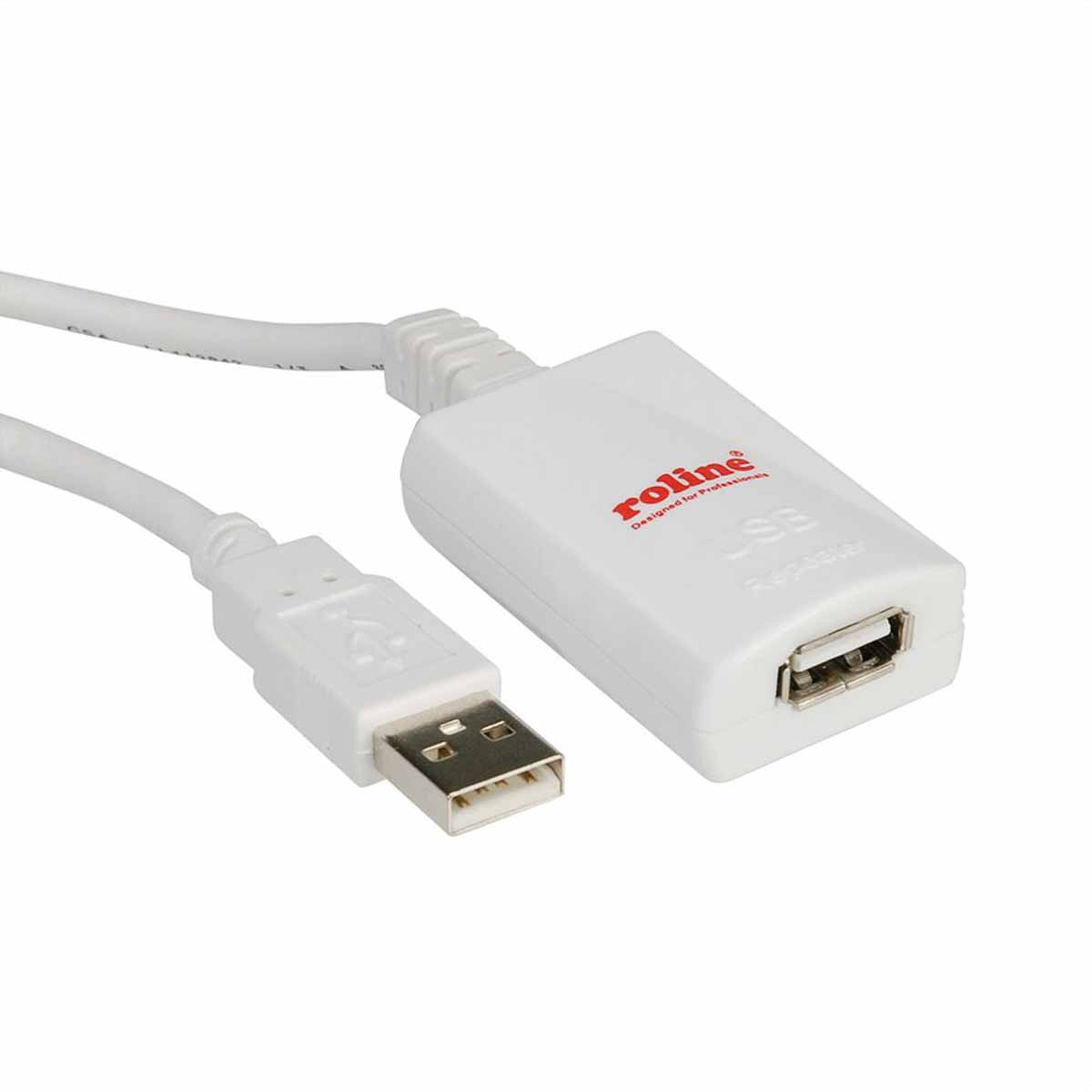 Roline 1 USB 2.0 USB USB Extender, up to 5 m Extension Distance