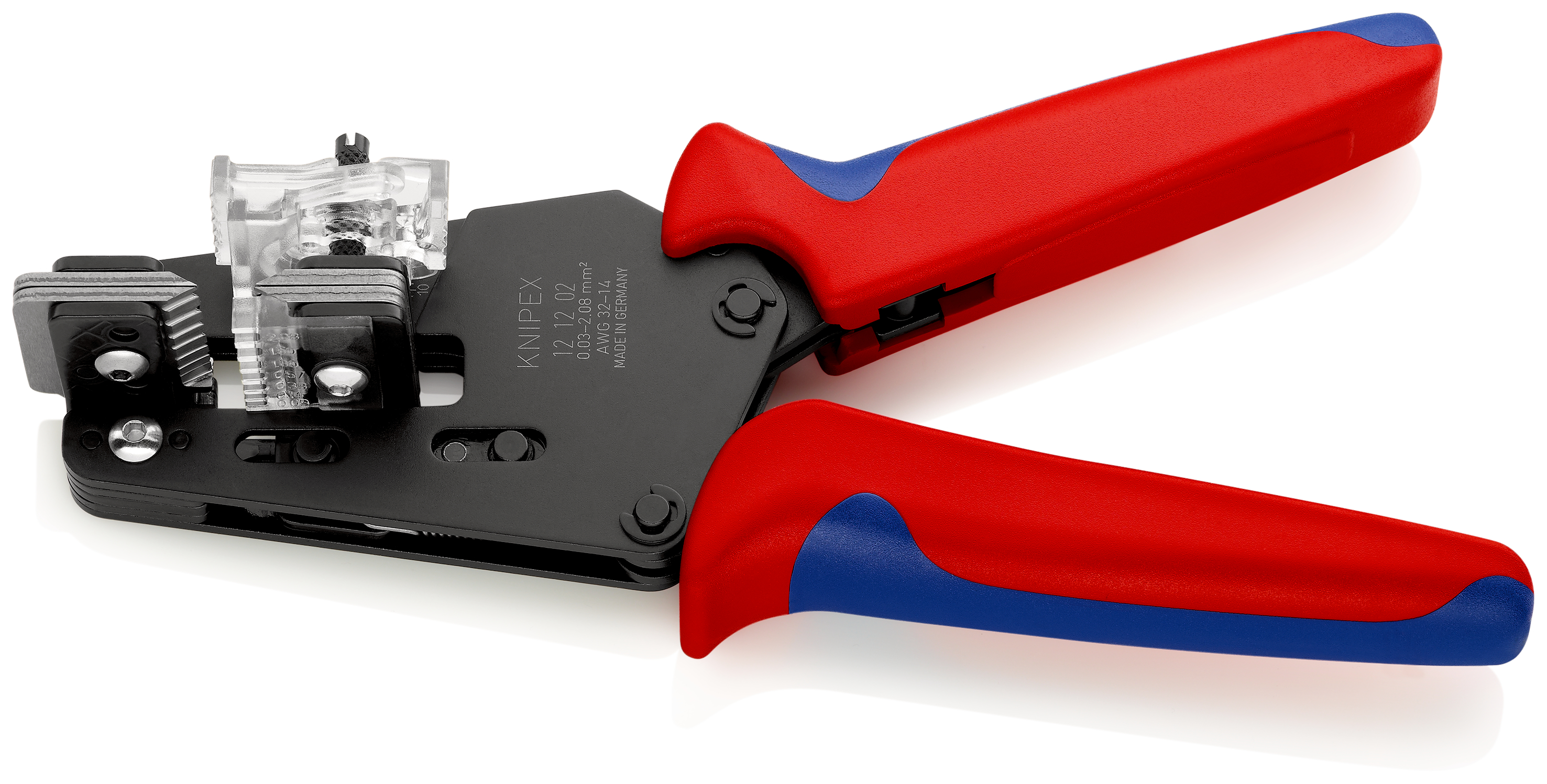 Knipex 12 12 02 Series Multi-Core Insulated Precision Insulation Stripper, 0.03 To 16 mm², 195mm Overall