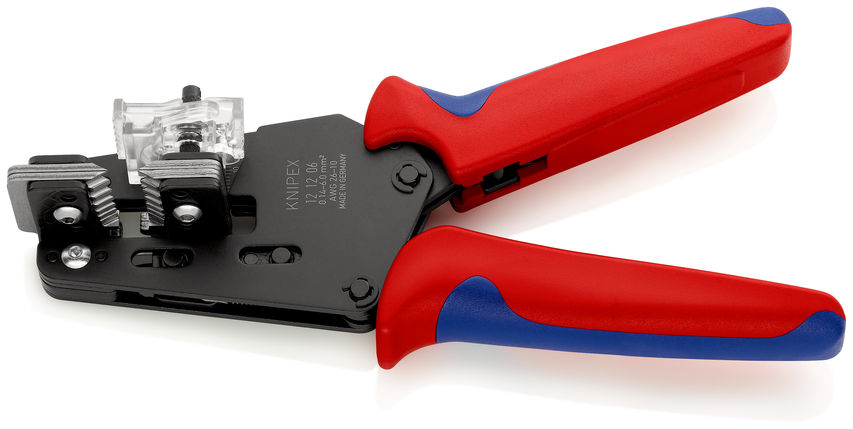 Knipex 12 12 06 Series Multi-Core Insulated Precision Insulation Stripper, 0.03 To 16 mm², 195mm Overall