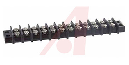 Cinch Barrier Strip, 12 Contact, 9.53 mm Pitch, 2 Row, 250V ac, 15A