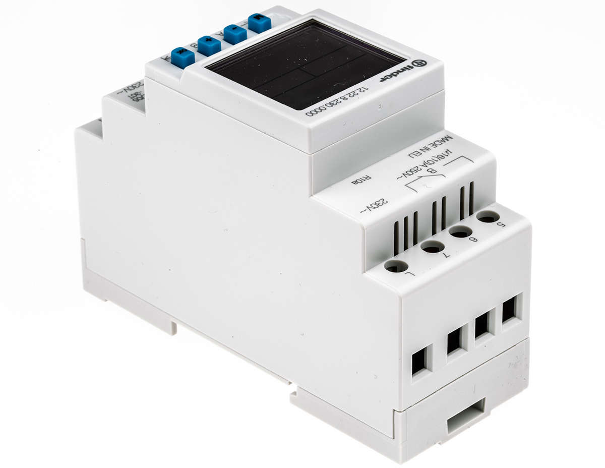 122282300000 Finder Digital 12 DIN Rail Time Switch, 2-Channel 230 V ac