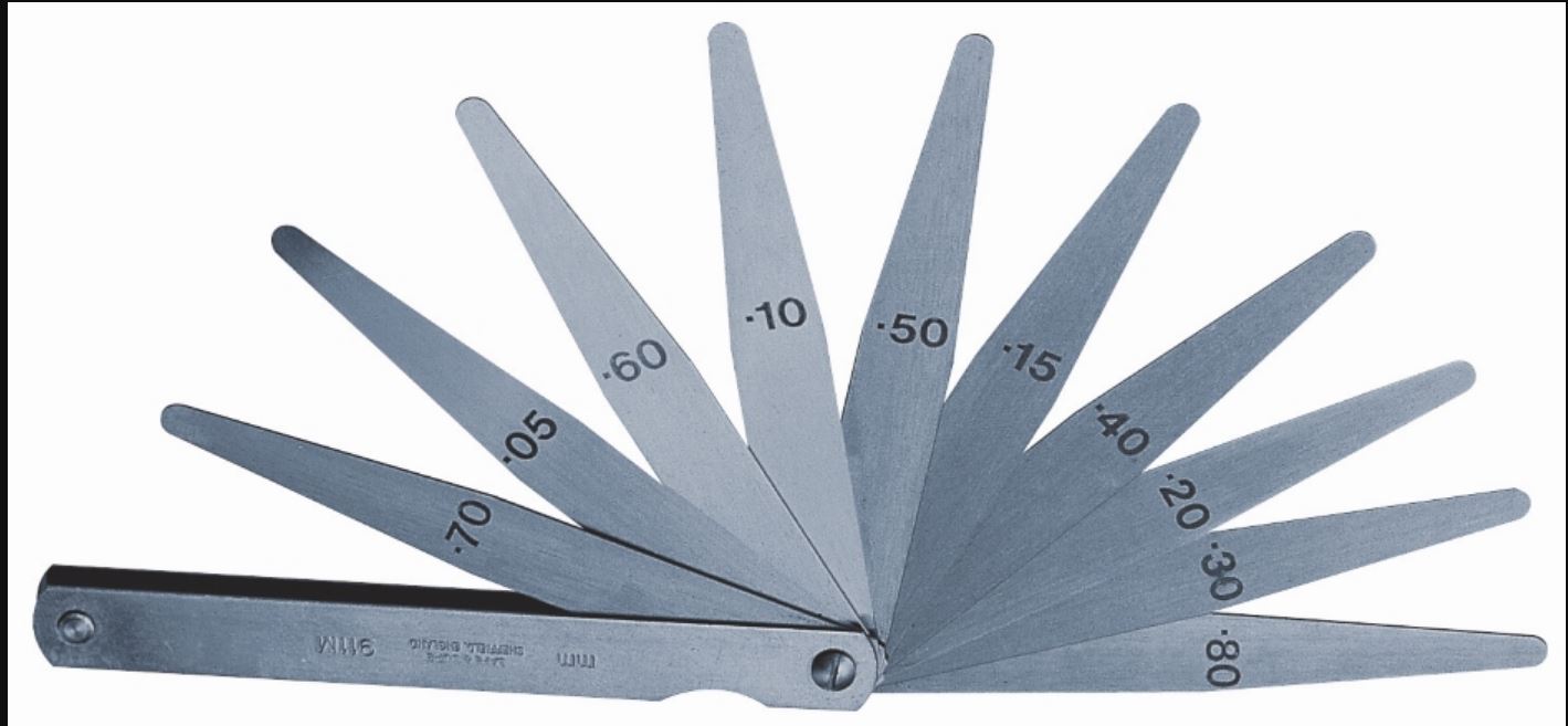 Moore & Wright 12-26-A Hardened Steel Feeler Gauge, 26 Blades