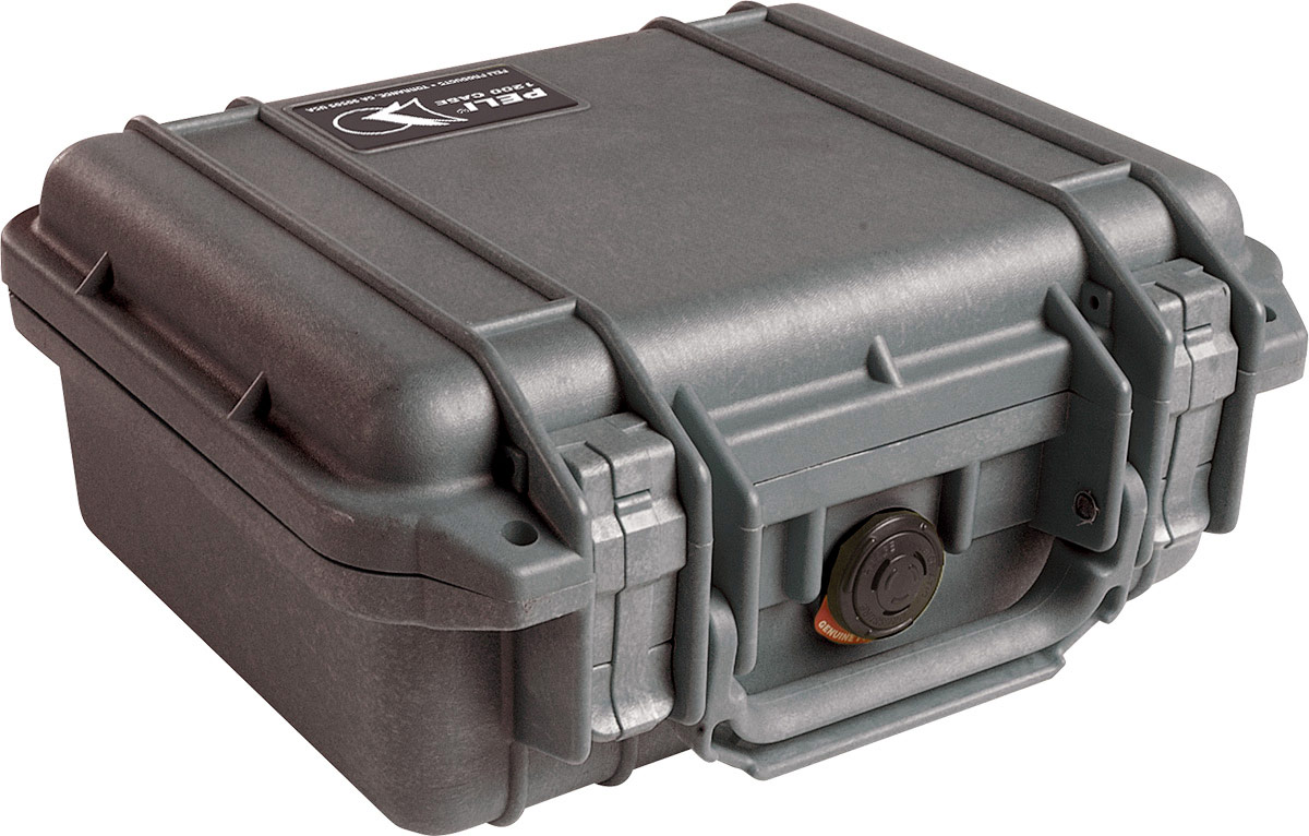 Peli 1200 Plastic Waterproof Watertight Transit Case, 270 mm 246 mm 124 mm