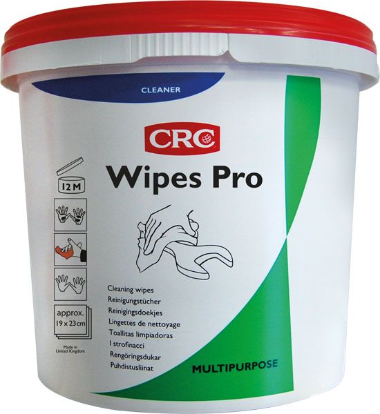 CRC Wipes IND Wet Hand Wipes, Bucket of, 260 x 270 mm 100 Per Pack