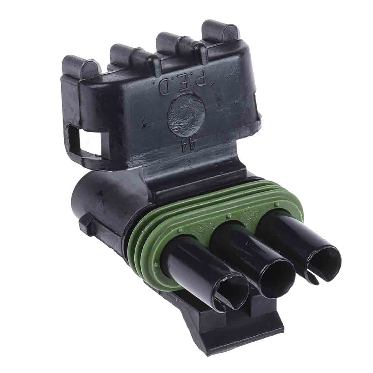Delphi, Weather-Pack Automotive Connector Female Black Cable 3 Way Crimp Termination 12015793