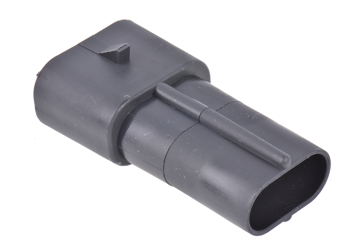 Delphi, Metri-Pack 630 Automotive Connector Male Black Cable 2 Way Crimp Termination 12034269