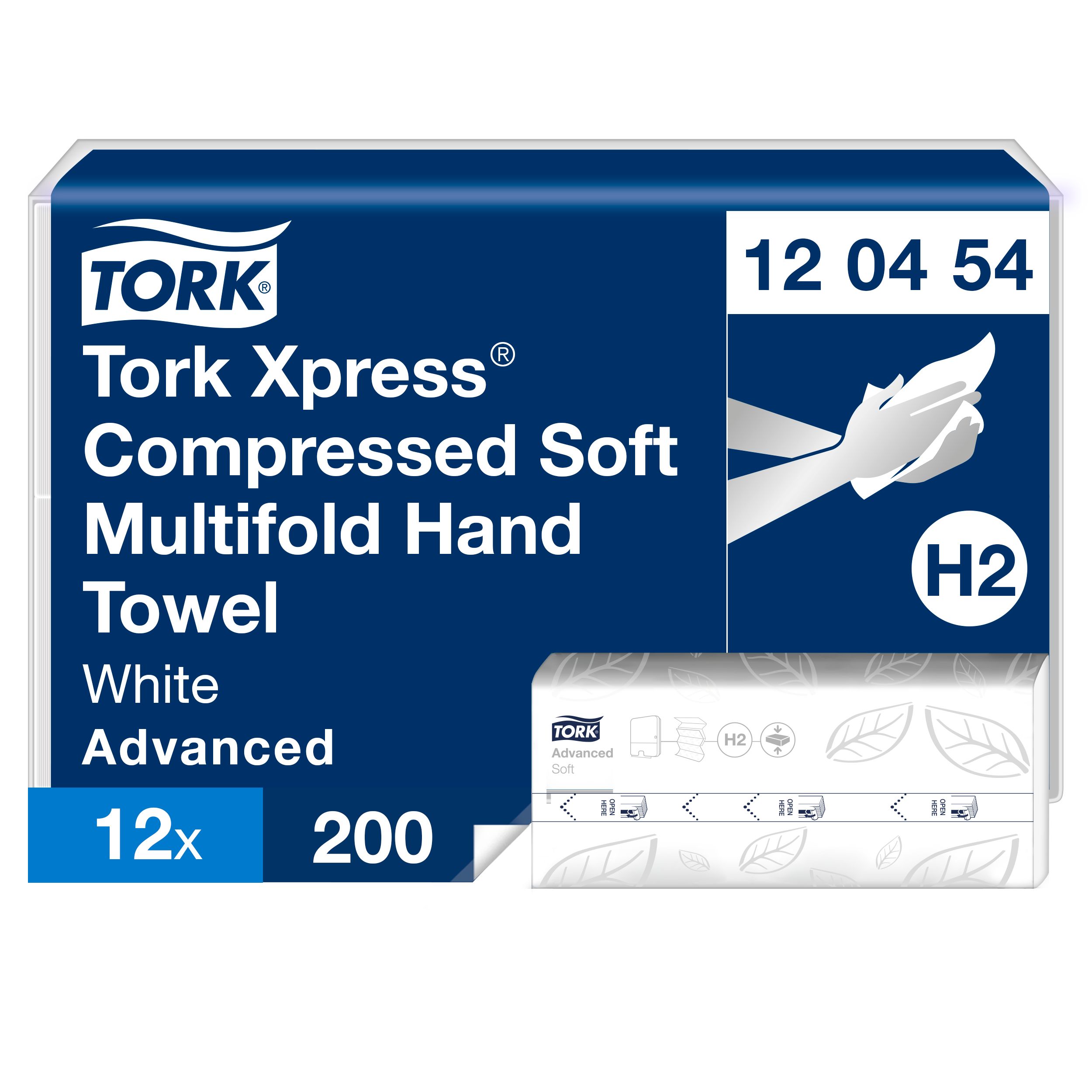 Tork Tork Mini Jumbo Toilet Roll Advanced Multifold Paper Towel, 320 x 212 mm, 2, 200 Sheets
