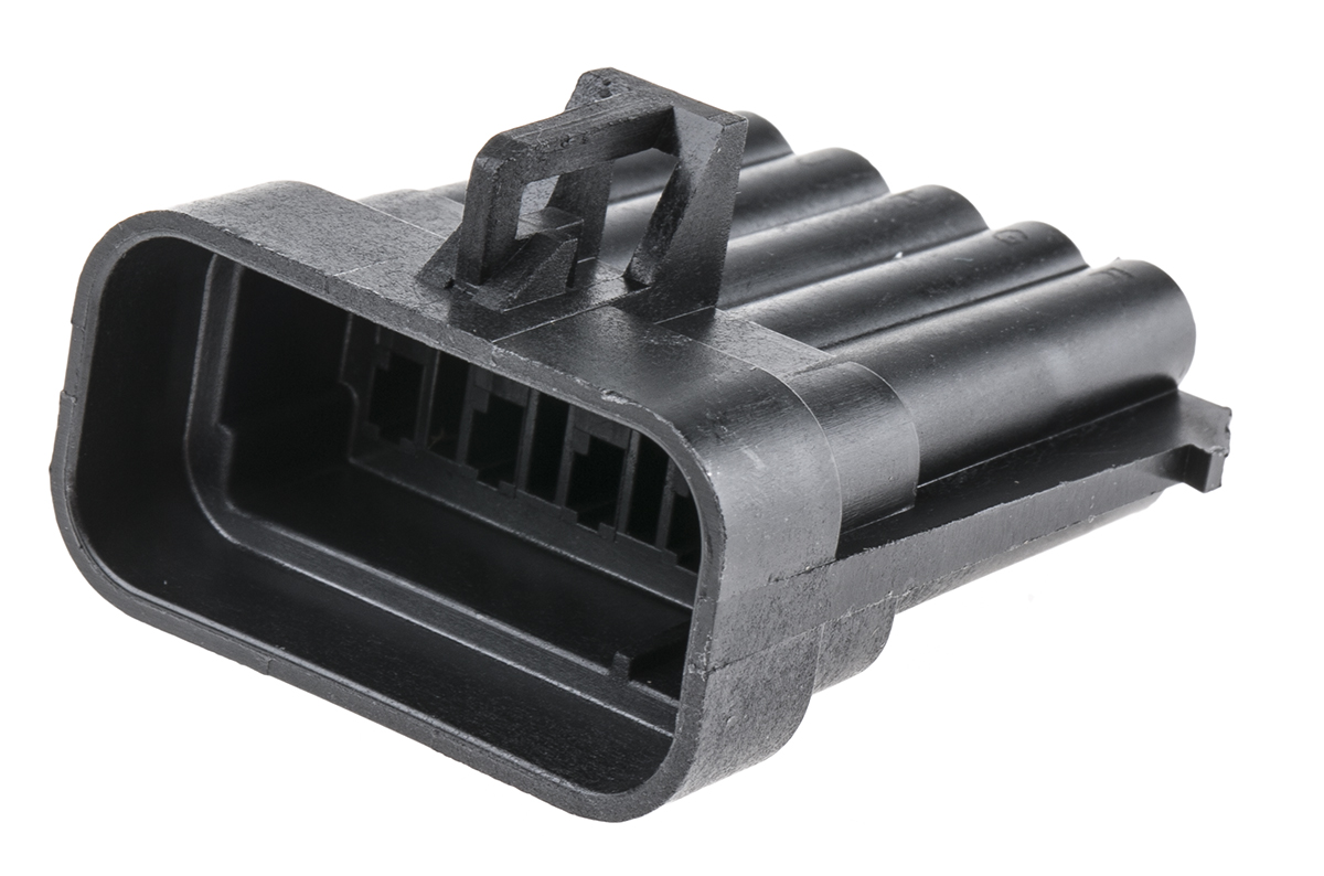 Delphi, Metri-Pack 150 Automotive Connector Male Black Cable 10 Way Crimp Termination 12045808