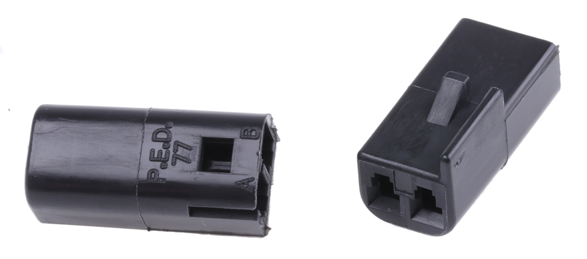Delphi, Metri-Pack 150 Automotive Connector Female Black Cable 2 Way Crimp Termination 12047662