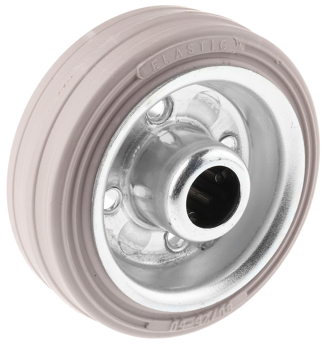 LAG Grey, Black Rubber Trolley Wheel, 60 kg