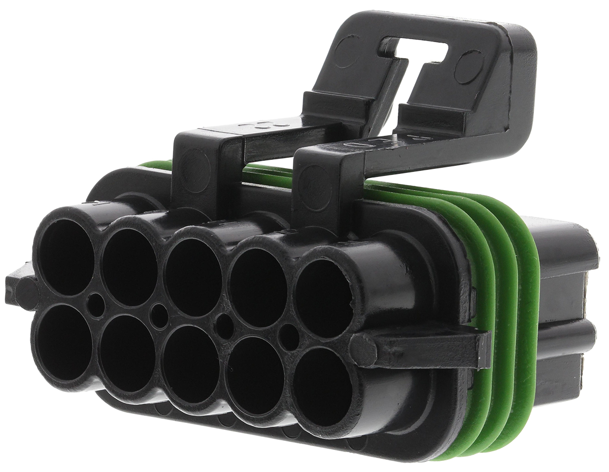 Delphi, Metri-Pack 150 Automotive Connector Female Black Cable 10 Way Crimp Termination 12065425