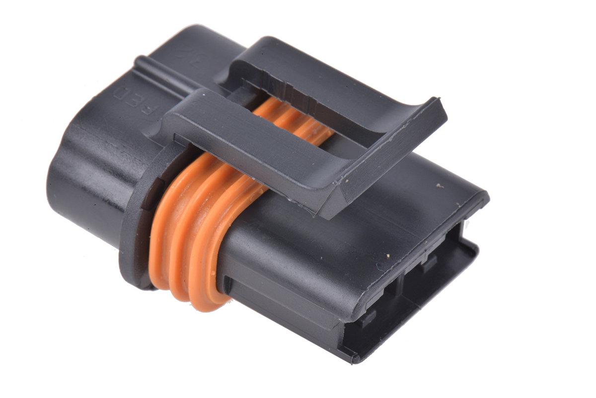 Delphi, Metri-Pack 630 Automotive Connector Female Grey, Black Cable 2 Way Crimp Termination 12066681