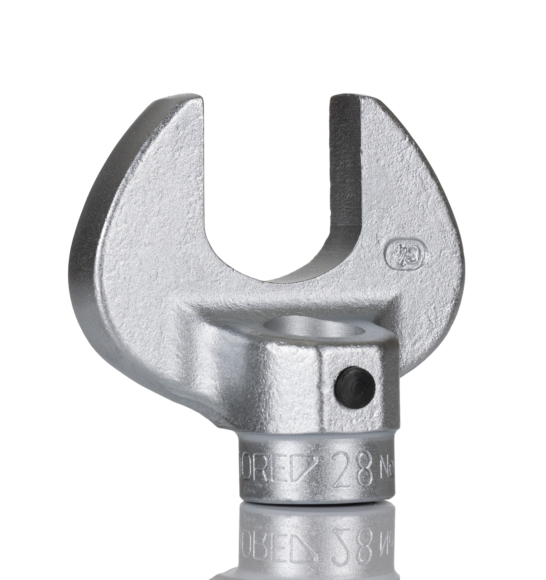 Gedore Hex Spanner Head, 9 x 12 mm Insert, 28 mm, Chrome Finish