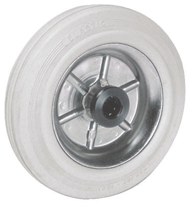 LAG Grey, Black Rubber Trolley Wheel, 230 kg