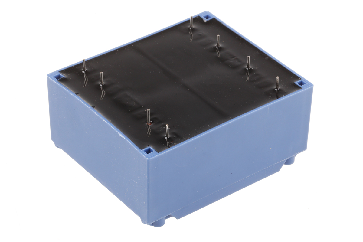 121-3852 RS PRO 2 x 12 V ac 2 Output PCB PCB Transformer, IECBSEN 615581, ASNZS 61558..6, IECBSEN 615586, CE, ASNZS 61558.1, RoHS