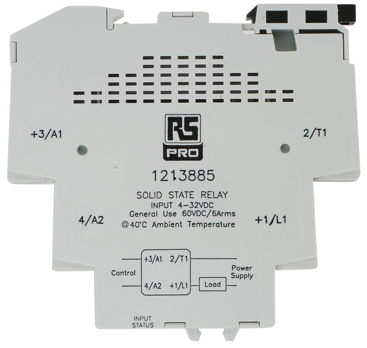 121-3885 RS PRO 11 Solid State Interface Relay 24V ac, 280 V ac DIN Rail Screw