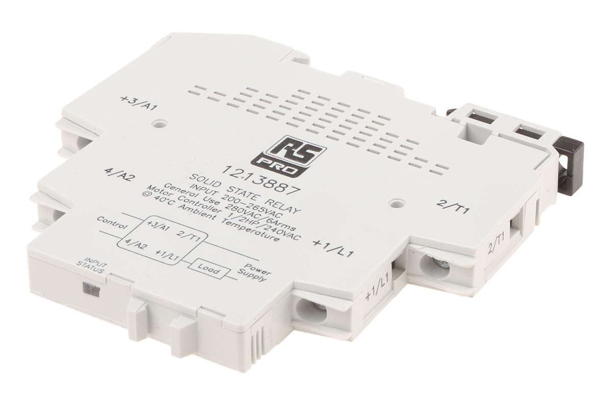 RS PRO 11 Solid State Interface Relay 24V ac, 280 V ac DIN Rail Screw