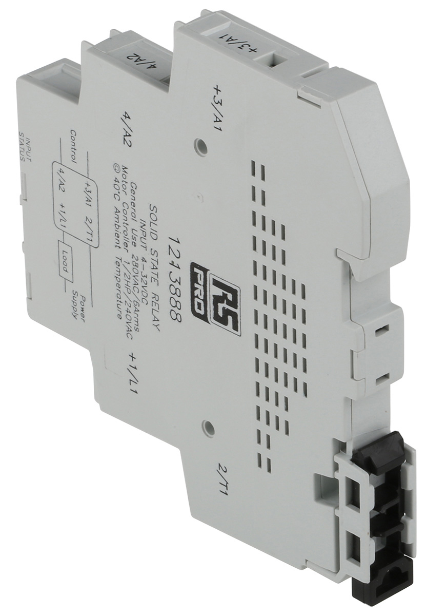 121-3888 RS PRO 11 Solid State Interface Relay, Control:32V dc DIN Rail Screw