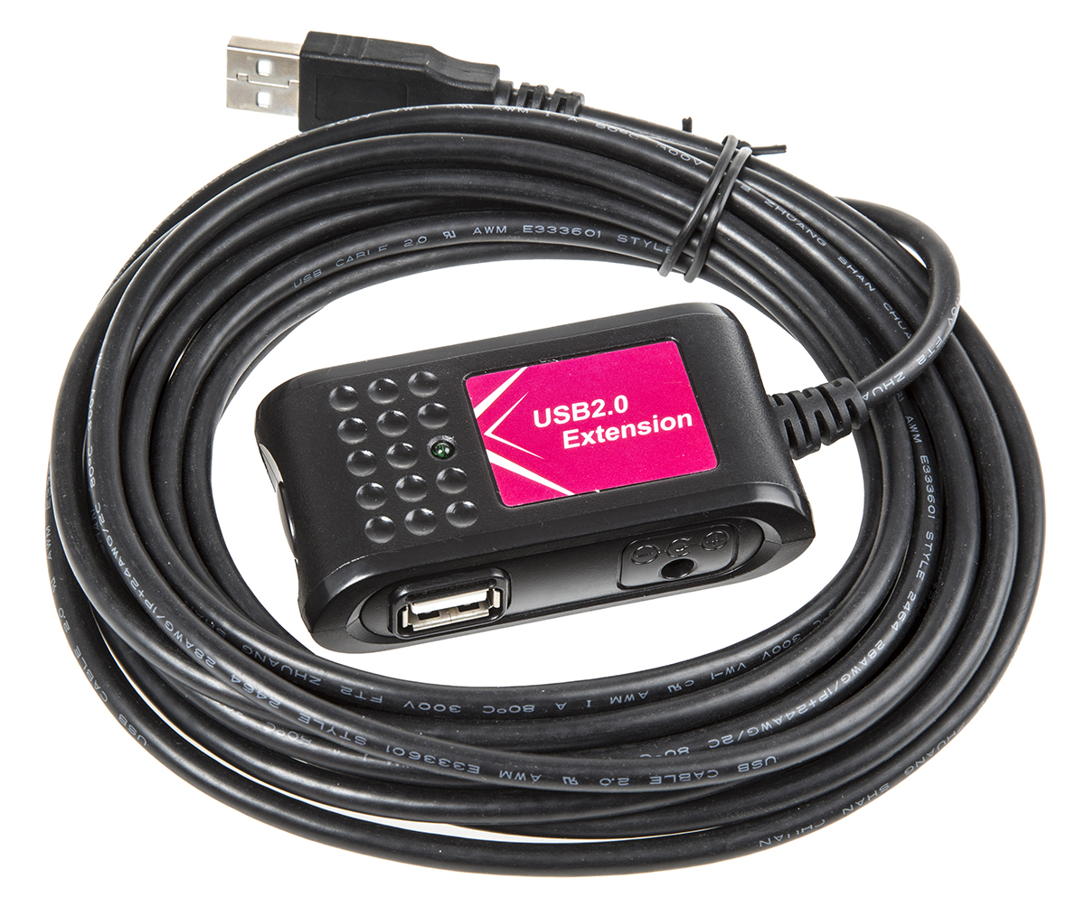 Roline 2 USB 2.0 USB USB Extension Cable, up to 5 m Extension Distance