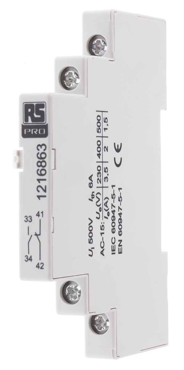 RS PRO 380V Rail Auxiliary Release Circuit Trip for use with MS32 & MSB32 Motor Protection Circuit Breakers