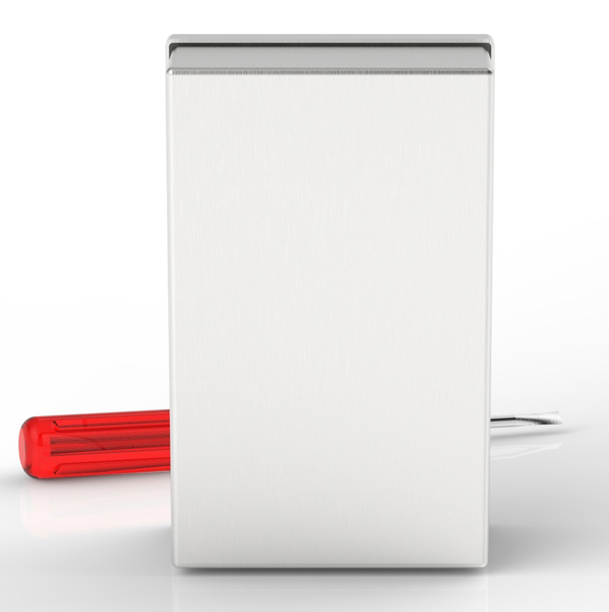 121-9692 RS PRO 304 Stainless Steel Satin Adaptable Enclosure Box 100mm x 160 mm x 5 mm