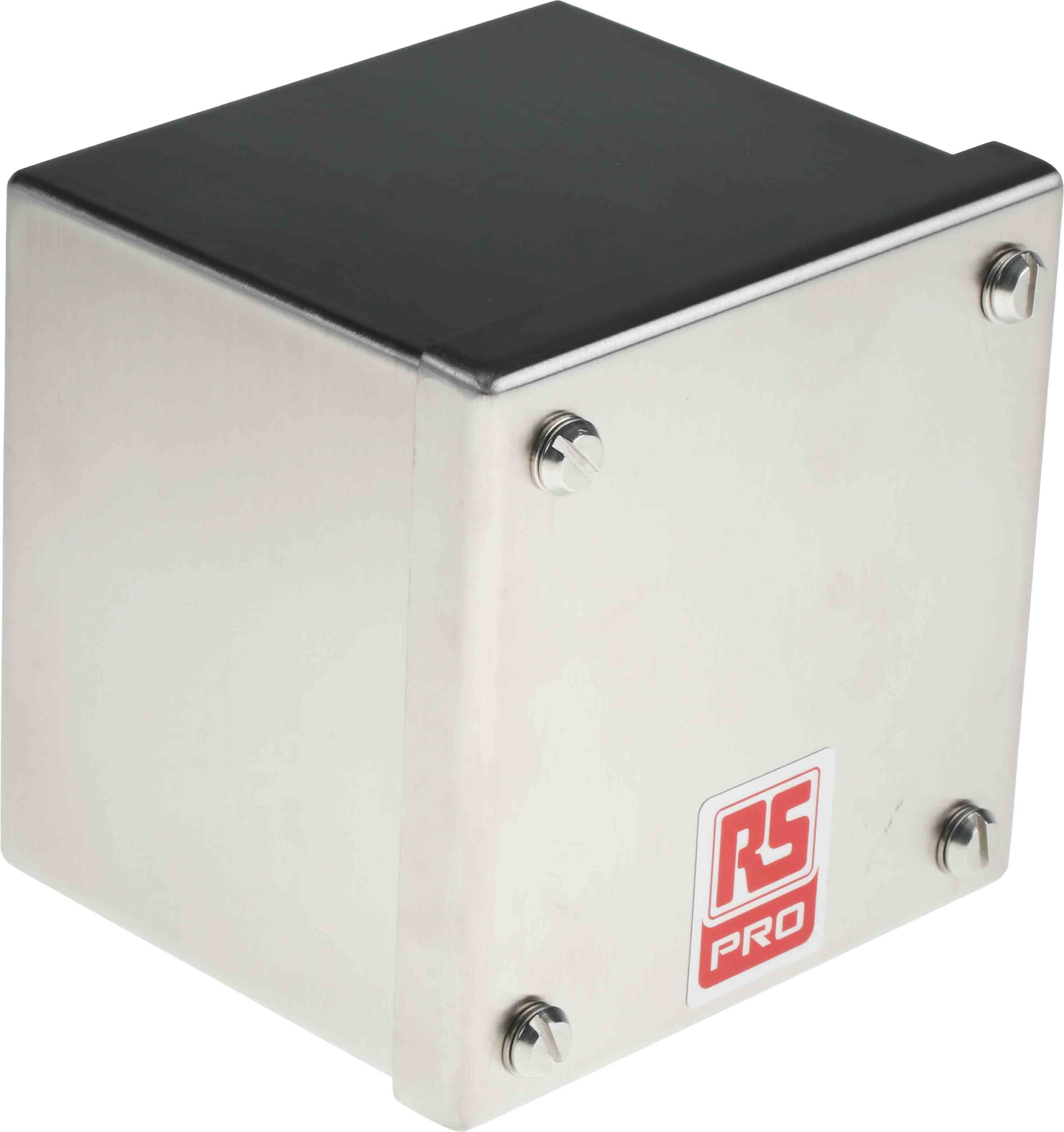 RS PRO 304 Stainless Steel Satin Adaptable Enclosure Box 100mm x 100 mm x 85 mm