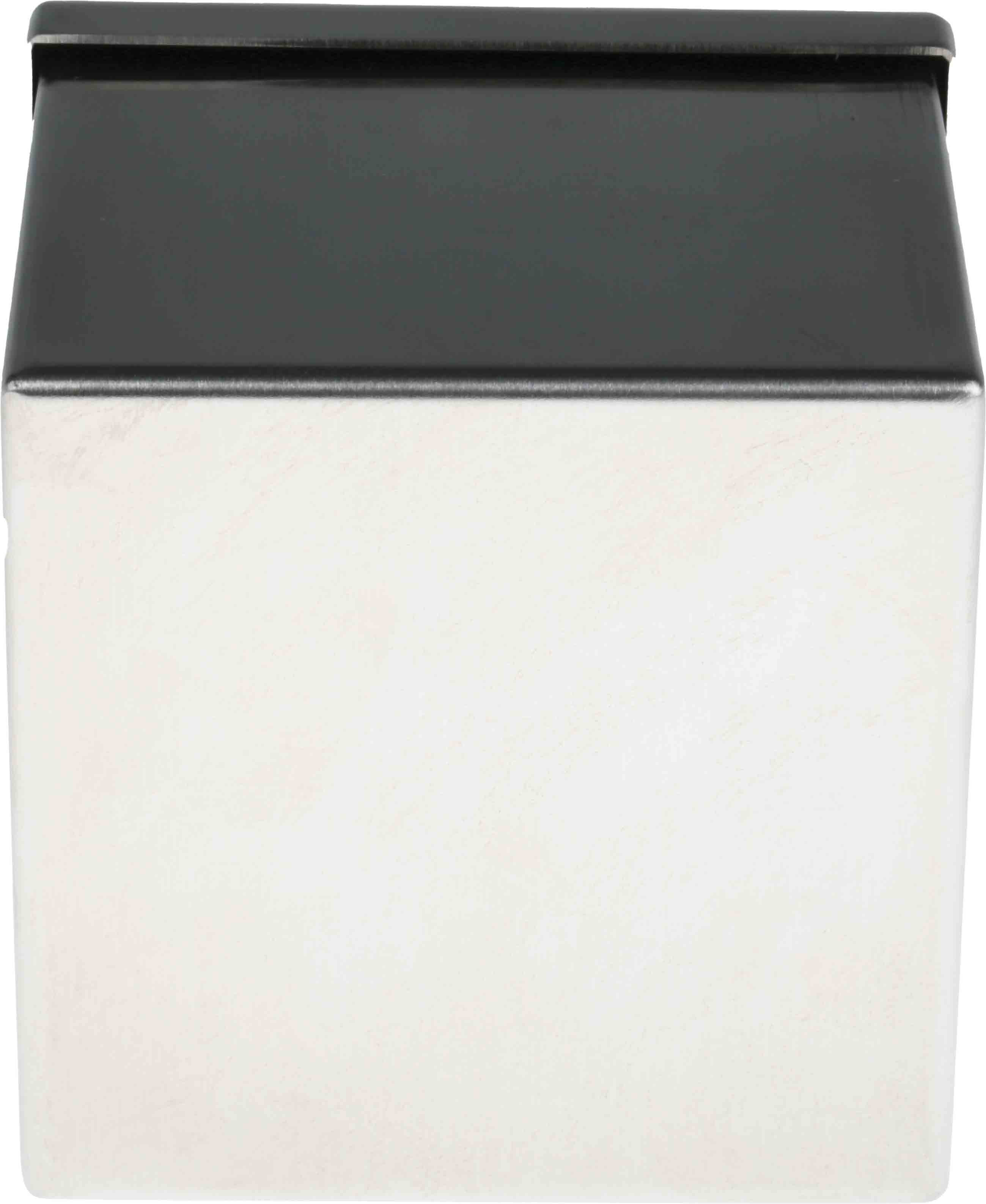 121-9693 RS PRO 304 Stainless Steel Satin Adaptable Enclosure Box 100mm x 100 mm x 85 mm