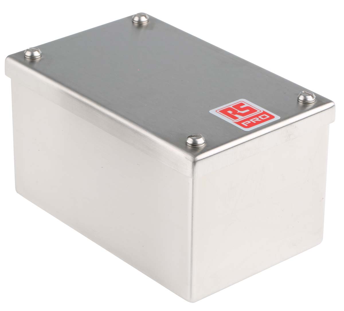 RS PRO 304 Stainless Steel Satin Adaptable Enclosure Box 100mm x 160 mm x 85 mm